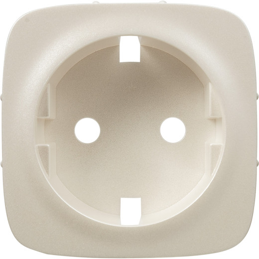Valena ALLURE.Лицевая панель розетки 2К+З.Жемчуг