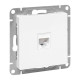 Механизм розетки RJ45 (cat5), белый Эпика EKF