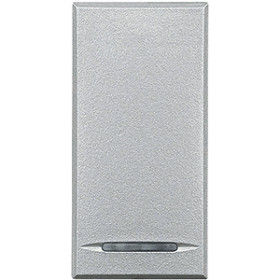 BT Axolute Алюминий Выключатель кнопочный 10А (1NO контакт) 1 мод.