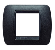 BT LV Чёрный Графит Рамка на 2 модуля.