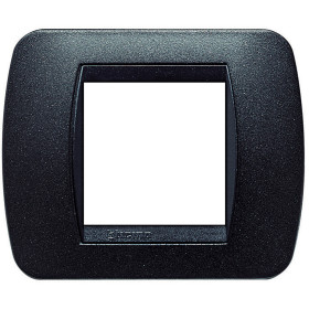 BT LV Чёрный Графит Рамка на 2 модуля.