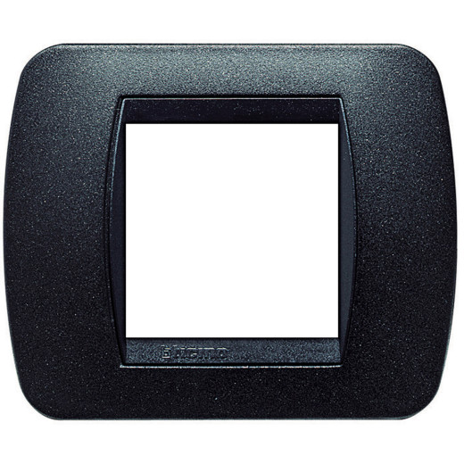 Накладка на 2 модуля, Чёрный Графит