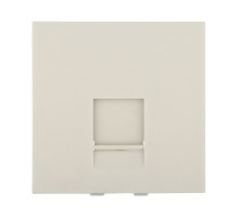 Ecoplast LK45 Накладка для розетки телефонной, компьютерной RJ,45х45мм (бежевый)