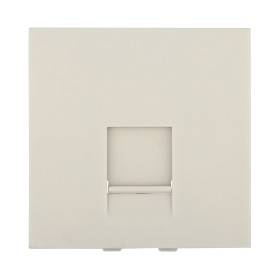 Ecoplast LK45 Накладка для розетки телефонной, компьютерной RJ,45х45мм (бежевый)