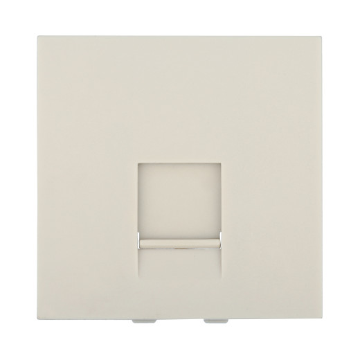 LK45 Накладка для розетки телефонной, компьютерной RJ,45х45мм (бежевый)