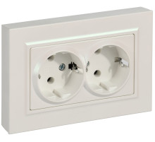 IEK BRITE Роз 2-я с з/к без з/ш пл 16А в сб РСПл12-3-БрЖ жем