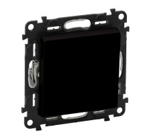 Legrand Valena LIFE Black. Переключатель промежуточный 10АХ 250В. С лицевой панелью. Винтовые зажимы. Антрацит..