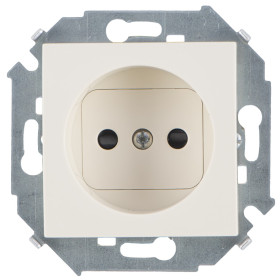 Simon 15 Бежевая Розетка б/з, со шторками, 16А, 250В, винт.зажим