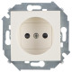 Simon 15 Бежевый Розетка 2P со шторками, 16А, 250В, винт.заж.