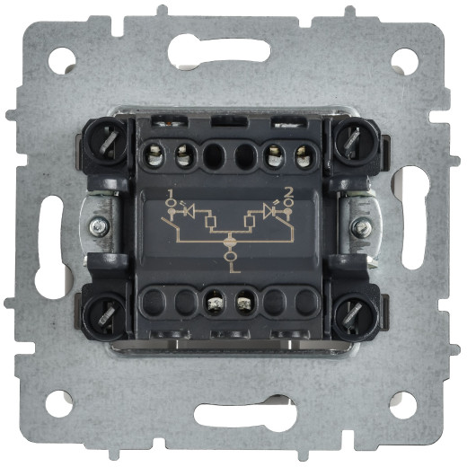 BRITE Выключ. 2-кл. с инд. 10А ВС10-2-1-БрАБ а/б IEK
