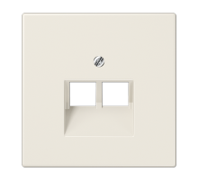 JUNG LS 990 Бежевая Накладка 2-ой наклонной ТЛФ/комп розетки