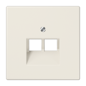 JUNG LS 990 Бежевая Накладка 2-ой наклонной ТЛФ/комп розетки