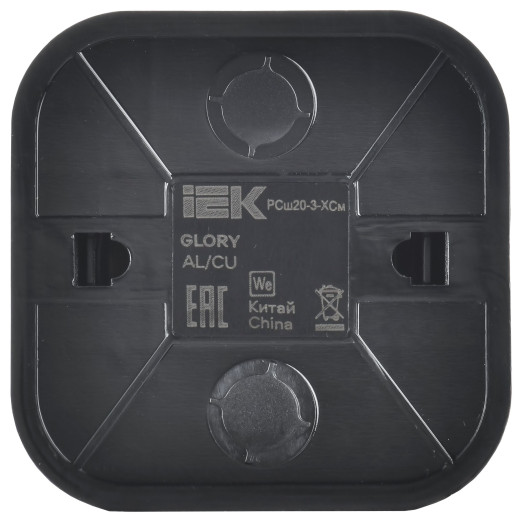 GLORY Роз. с з/к/ш о/у 16А РСш20-3-ХСм сталь м. IEK