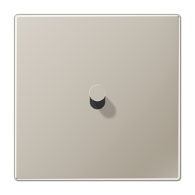 JUNG LS1912 Нержавеющая сталь Центральная плата, 1 пост, 1 тумблер, конус; метал. исполнение