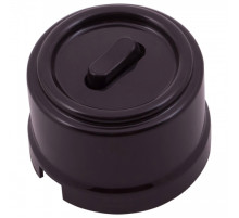 BIRONI Лизетта Пластик Коричневый Выключатель перекрестный 1-кл (клавишный)