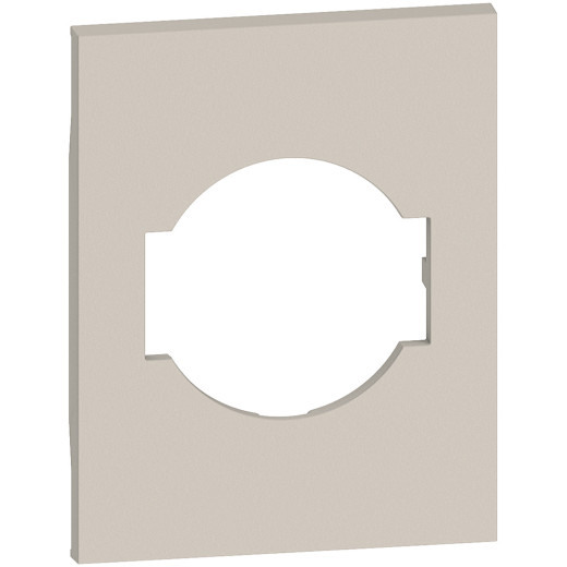 LIVING NOW. Лицевая панель для розеток 2К+З немецкого/итальянского стандарта 3 модуля.Цвет Песочный.