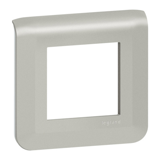 Рамка - Программа Mosaic - 2 модуля - алюминий