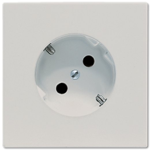 Штепсельная розетка SCHUKO 16A, 250V~ с поворотом на 45°, светло-серая