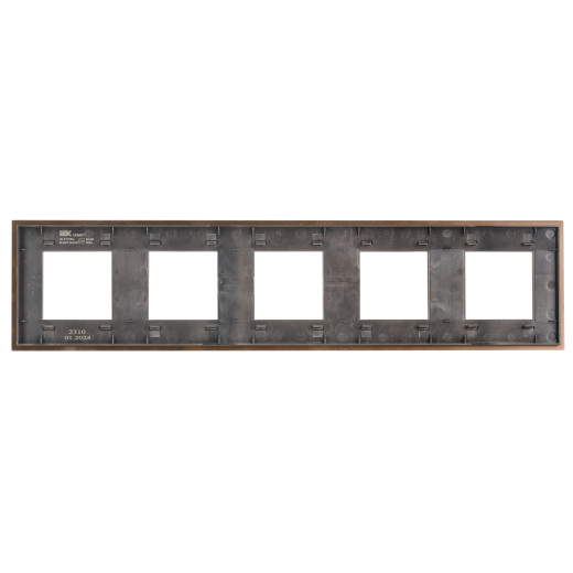 SKANDY Рамка 5-мест. SK-F35Br металл шоколад IEK