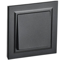 IEK BRITE Черный Выключ. 1-кл. 10А в сборе ВСР10-1-0-БрЧ