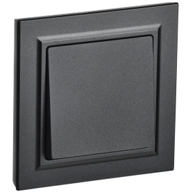 IEK BRITE Черный Выключ. 1-кл. 10А в сборе ВСР10-1-0-БрЧ