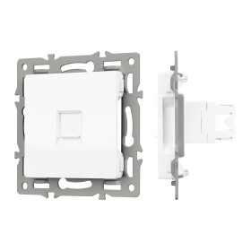 Arlight Механизм компьютерной розетки SCT-MPC1-PL-WH (RJ-45, CAT6) (-)