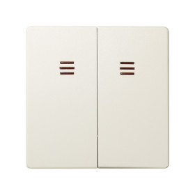 Simon 82 Слоновая кость Клавиша 2-ая с подсветкой