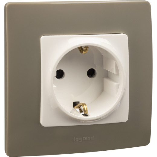 Рамка 1 пост - Legrand Etika - светлая галька