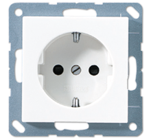 JUNG EcoProfi Белый Розетка с/з, автозажим