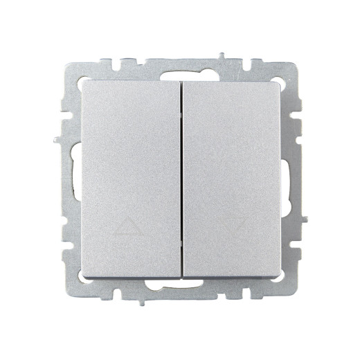 BRITE Выключ. жалюзи 10А ВС10-1-5-БрА алюм. IEK