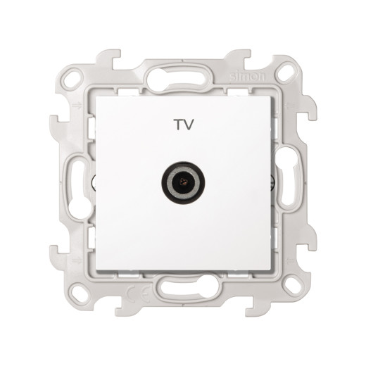 TV розетка оконечная, белый