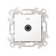 TV розетка оконечная, белый