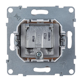 Legrand/Daccord SUNO Белый Розетка TV-SAT двухкабельная.