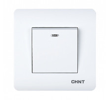 CHINT 1-клавишный выключатель с LED-подсветкой 10А 250В