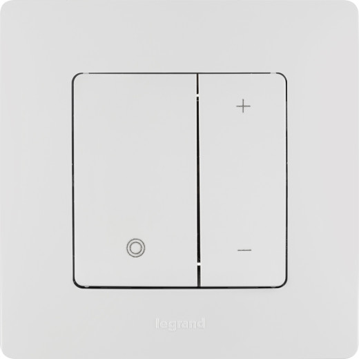 Диммер нажимной универсальный LED - Legrand Etika - 400Вт без нейтрали - белый