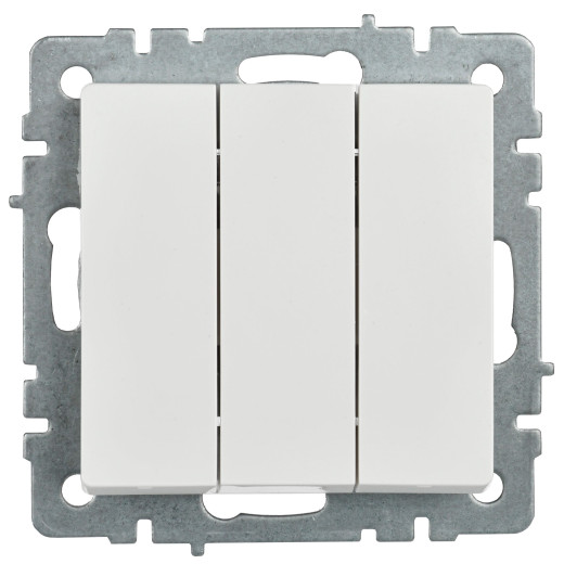 BRITE Выключ. 3-кл. 10А ВС10-3-0-БрБ бел. IEK