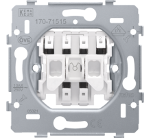 Niko Механизм выключателя 2-клавишный, пруж. клеммы