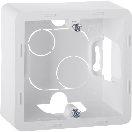 Коробка для накладного монтажа 1 пост - Legrand/Daccord Inspiria - белый