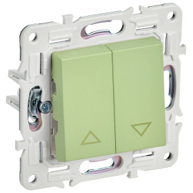 IEK SKANDY Мятный Выключатель жалюзи 10А SK-V12G
