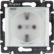 Розетка с заземлением IP44 - Legrand Valena - со шторками с защитной крышкой 16А 250В винтовые зажимы - белый