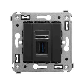 DKC Avanti USB 3.0 розетка одинарная в стену, тип А-А, 