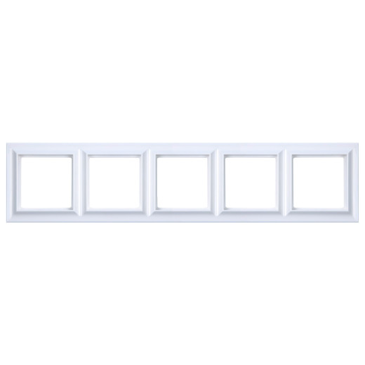 Рамка 5-постов, Eco Profi  Standart, термопласт, белый