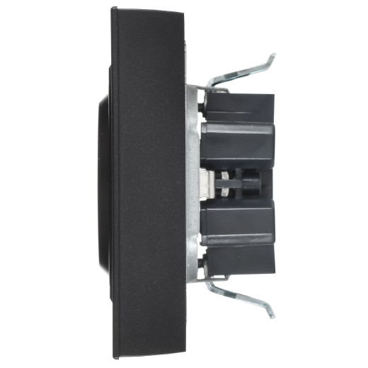 BRITE Роз. 2-я с з/к/ш пл 16А в сб. РСшПл12-3-БрЧ черн. IEK