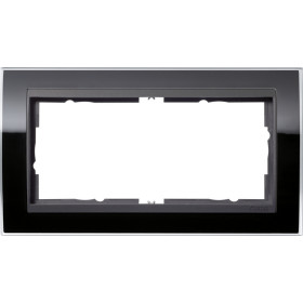 Gira Event Clear Черный/Антрацит Рамка 2-ая без перегородки