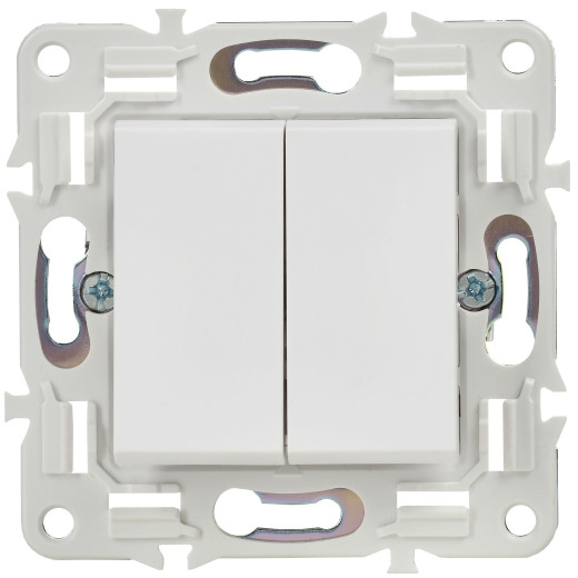 SKANDY Выключ. 2-кл. перекр. 10А SK-V06W арк. бел. IEK