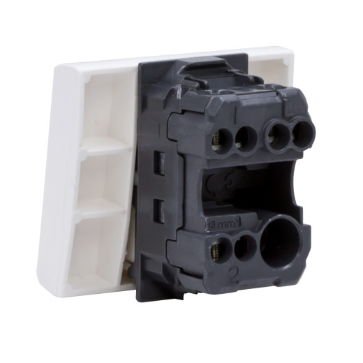 Выключатель однополюсный, Viva, 2 мод., белый