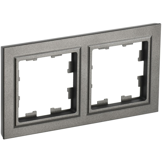 BRITE Рамка 2-мест. РУ-2-БрШ шамп. IEK