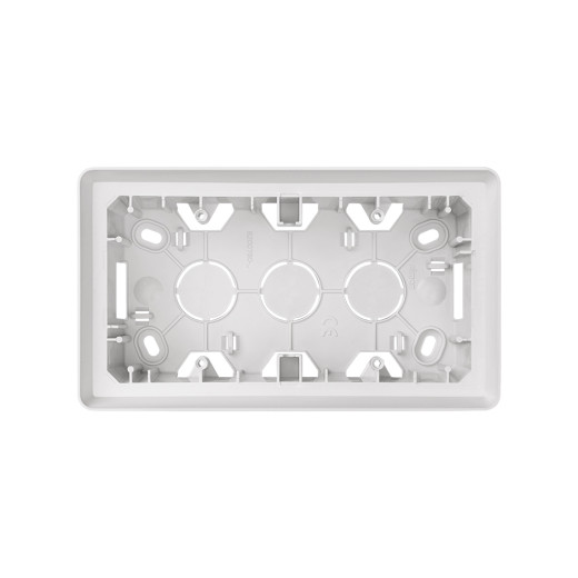 Simon 82 Detail Коробка наружной установки на  2 поста,  белый