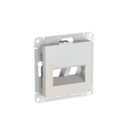 Systeme Electric AtlasDesign Жемчуг Накладка двойная для информационных функций типа Keystone
