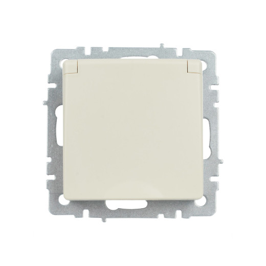 BRITE Роз. с з/к/ш с кр. 16А IP44 РСбш10-3-44-БрКр беж. IEK